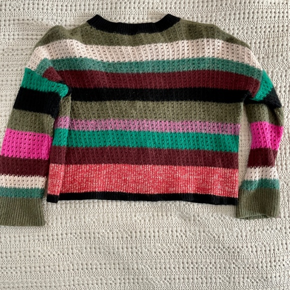 360 CASHMERE Ashley Open Knit Multi Colored Sweater XS - Picture 5 of 7